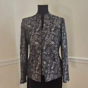 Kasper Metallic Brocade Blazer & Tank Set, Size 4